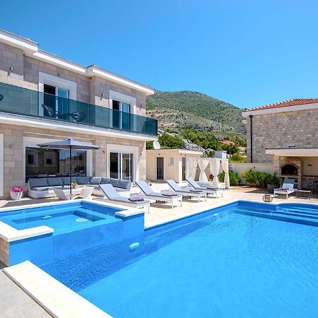 Luxury Villa Miriam With Private Pool And Jet Pool Near Dubrovnik Ivanica Exterior photo