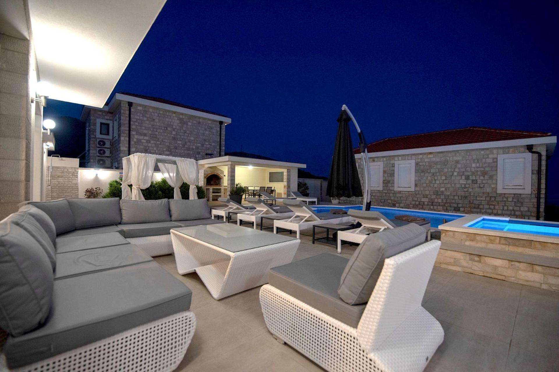 Luxury Villa Miriam With Private Pool And Jet Pool Near Dubrovnik Ivanica Exterior photo