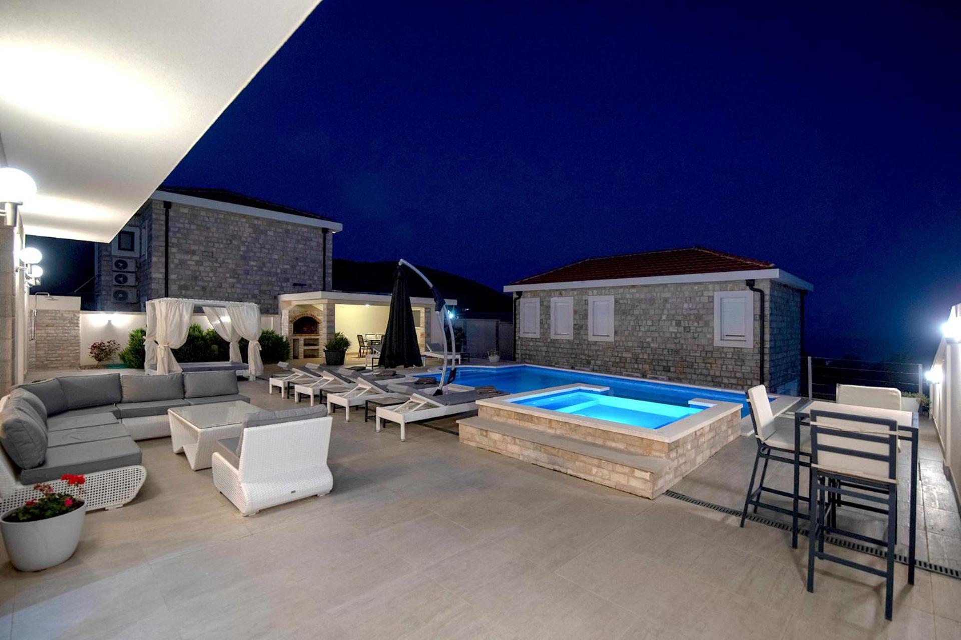 Luxury Villa Miriam With Private Pool And Jet Pool Near Dubrovnik Ivanica Exterior photo