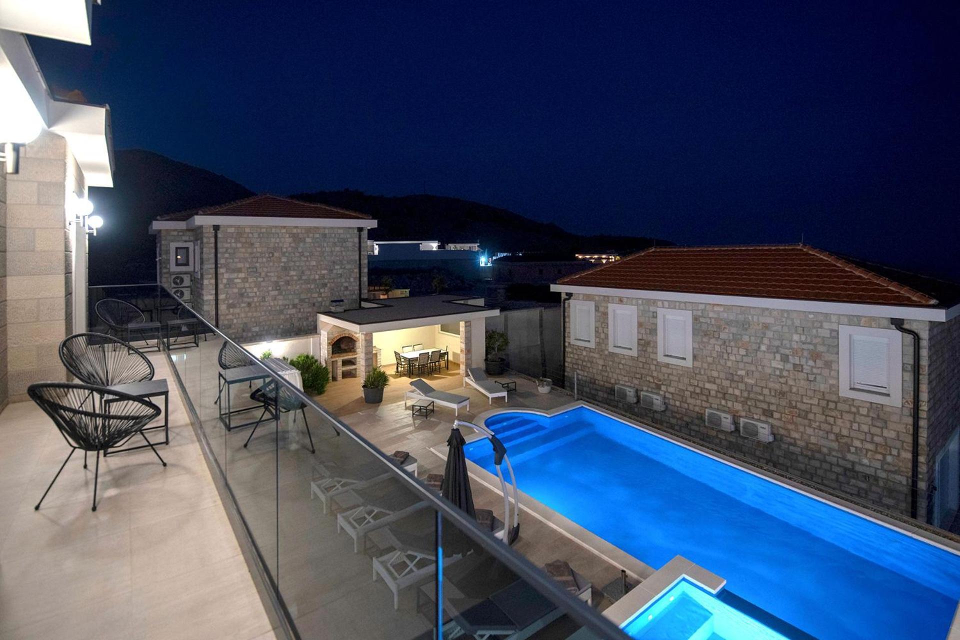 Luxury Villa Miriam With Private Pool And Jet Pool Near Dubrovnik Ivanica Exterior photo